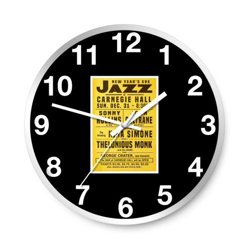 Carnegie Hall 1961 New Year's Eve Concert Wall Clocks Carnegie Hall 1961 New Year's Eve Concert Wall Clocks