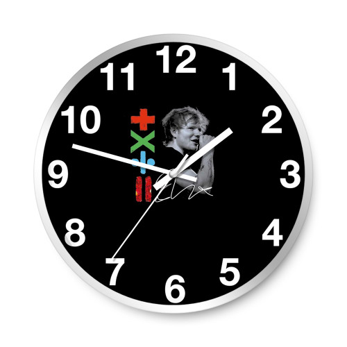 Ed Sheeran Concert The Mathematics Tour 202 Country Music Wall Clocks