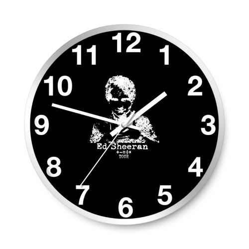 Ed Sheeran Tour The Mathletics Concert Wall Clocks