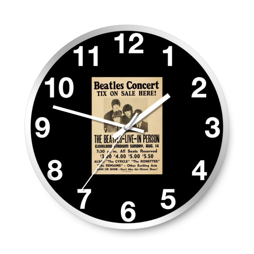 Fifty Five Years Ago The Beatles Played Cleveland One Last Time Wall Clocks
