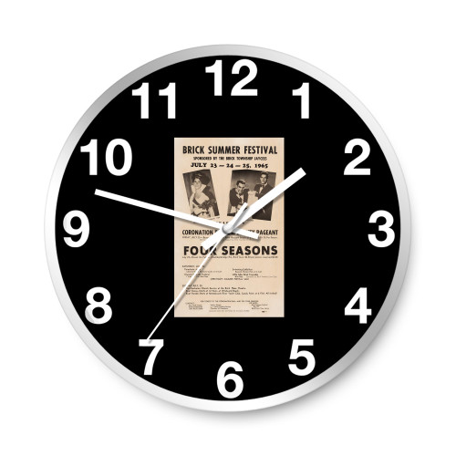 Four Seasons Brick Summer Festival Concert Wall Clocks