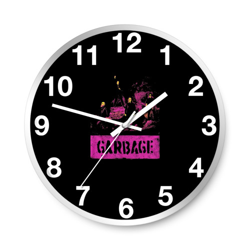 Garbage Garbage Grunge 1 Wall Clocks