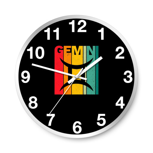 Gemini Facts Traits Horoscope Zodiac Astrological Sign Vintage Wall Clocks