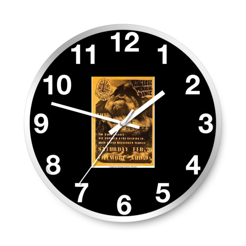 Great Society Big Brother And The Holding Company Wall Clocks