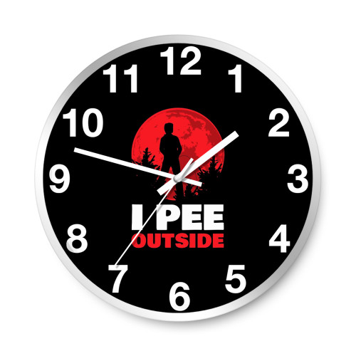 I Pee Outside Funny Camping Wall Clocks
