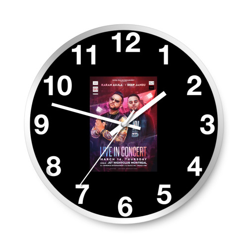 Karan Aujla And Deep Jandu Wall Clocks