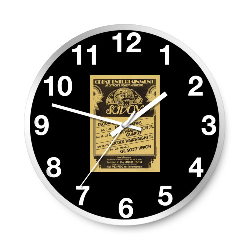 Muddy Waters Concert Values Wall Clocks