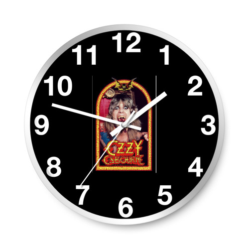 Ozzy Osbourne Speak Of The Devil Flag Wall Clocks