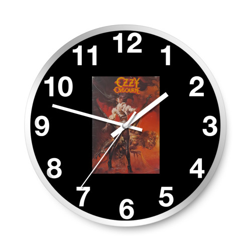 Ozzy Osbourne The Ultimate Sin World Tour Programme 1986 Wall Clocks