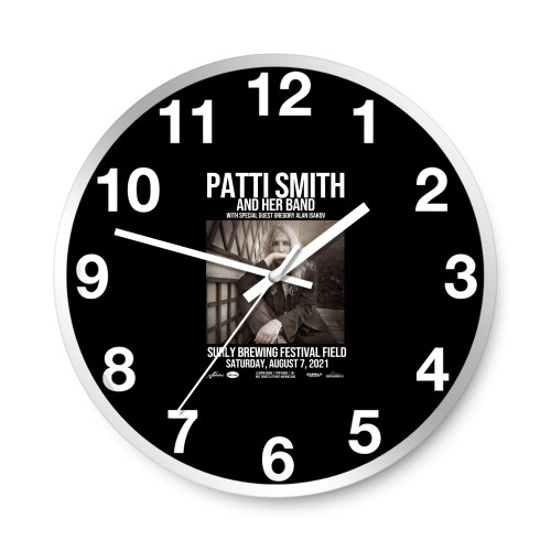 Patti Smith And Her Band Surly Brewing Festival Field Wall Clocks