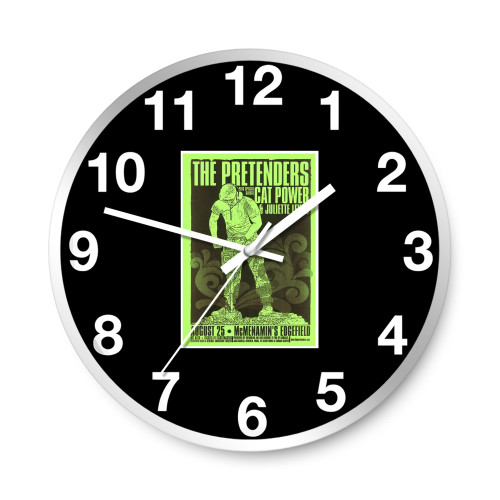Pretenders Cat Power Juliette Lewis 2009 Gig Portland Oregon Concert Wall Clocks