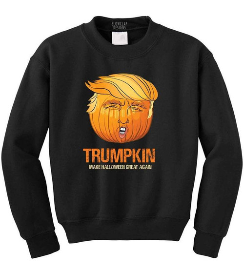 Funny Trump Trumpkin Halloween Crew Man's T-Shirt Tee