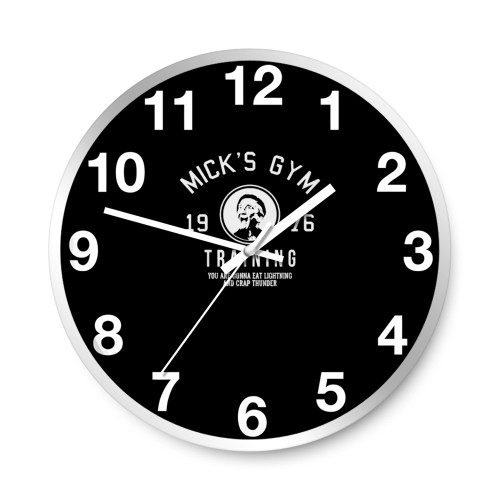 Rocky Micks Training Gym 1976 Logo Wall Clocks