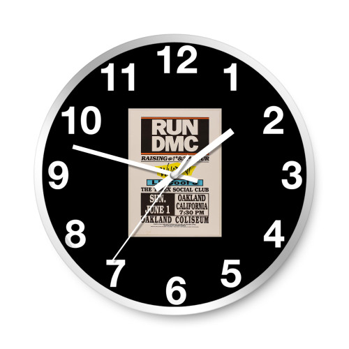 Run Dmc Ll Cool J Whodini Original Concert Wall Clocks