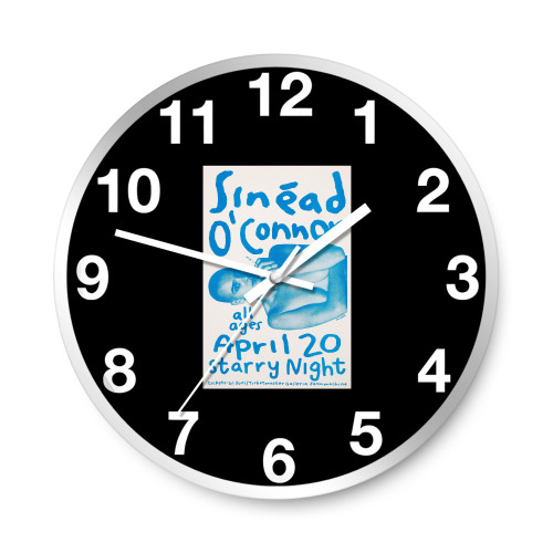 Sinead O'connor Starry Night Concert Wall Clocks