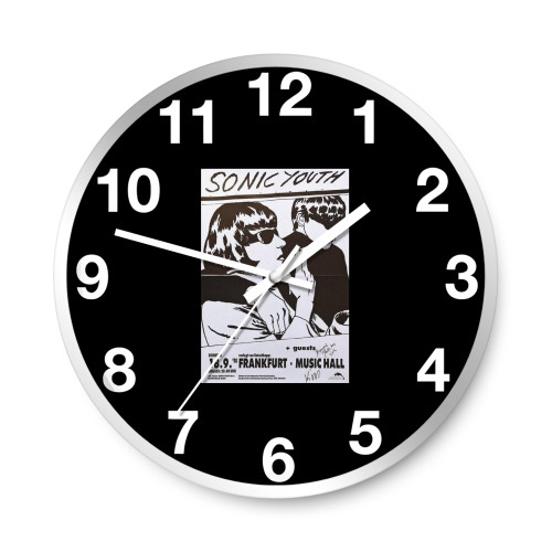 Sonic Youth At Frankfurt Music Hall Canvas Wall Clocks