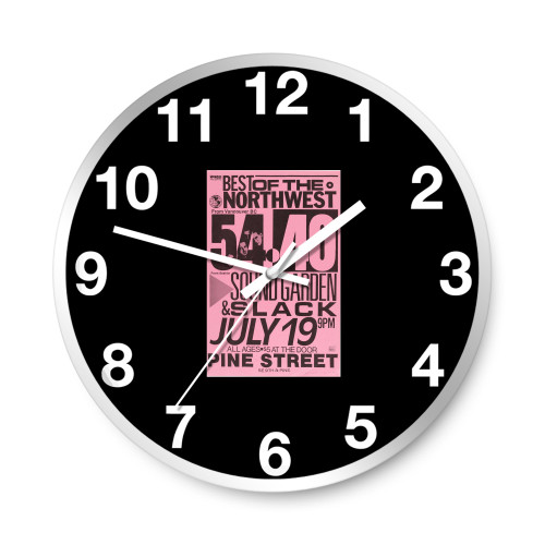 Soundgarden Pine Street Theatre Concert Wall Clocks