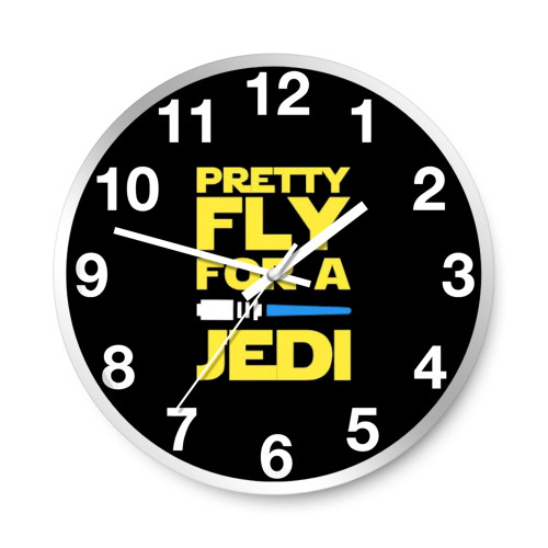 Star Wars Pretty Fly For A Jedi 1 Wall Clocks