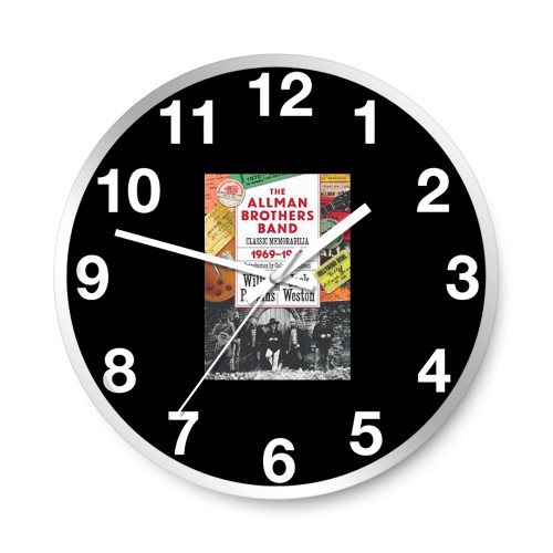 The Allman Brothers Band Memorabilia Wall Clocks