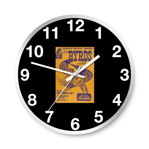 The Byrds 1970 Providence Wall Clocks