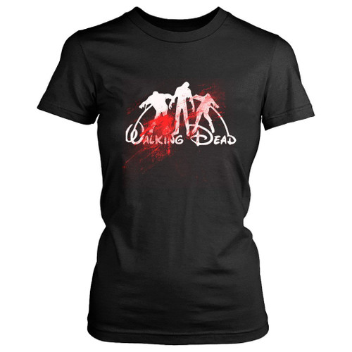 The Walking Dead To Disney Women's T-Shirt Tee