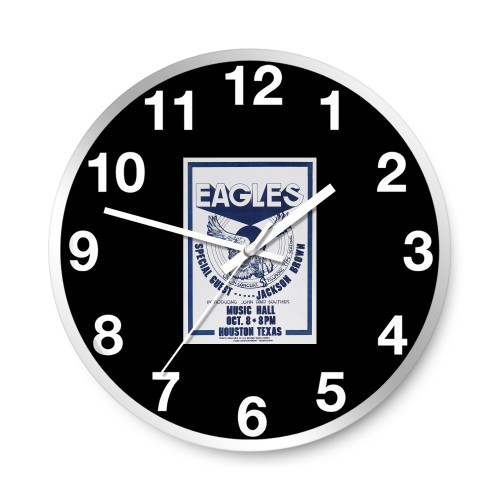 The Eagles 1972 Houston Wall Clocks