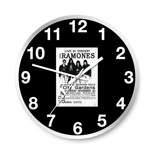The Ramones November Concert Wall Clocks