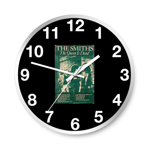 The Smiths 1986 Queen Is Dead Tour Wall Clocks