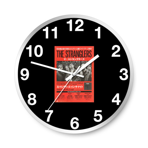 The Stranglers In The Night And Concert Japan 1992 Wall Clocks