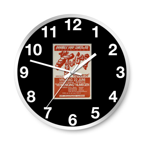 The Tubes Squeeze 1979 Concert Wall Clocks