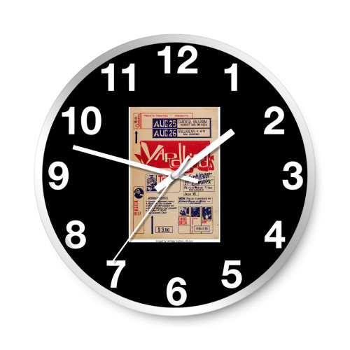 The Yardbirds First Us Tour Carousel Ballroom Concert Wall Clocks