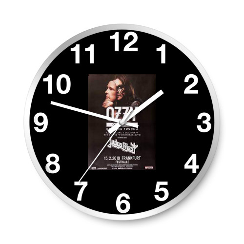 Theconcert Ozzy Osbourne No More Tours Frankfurt 2019 Concert Original Wall Clocks