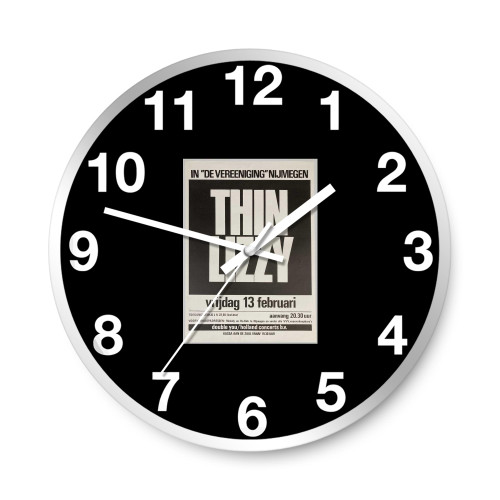 Thin Lizzy 1981 Concert Wall Clocks