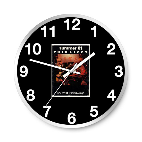 Thin Lizzy Summer 81 Tour 1981 24 Page Concert Wall Clocks