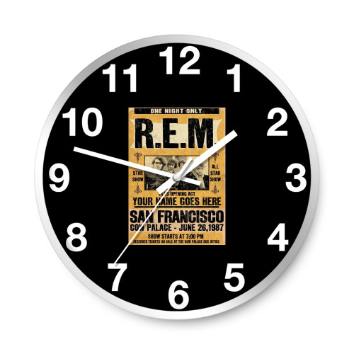 This R E M Wall Clocks This R E M Wall Clocks