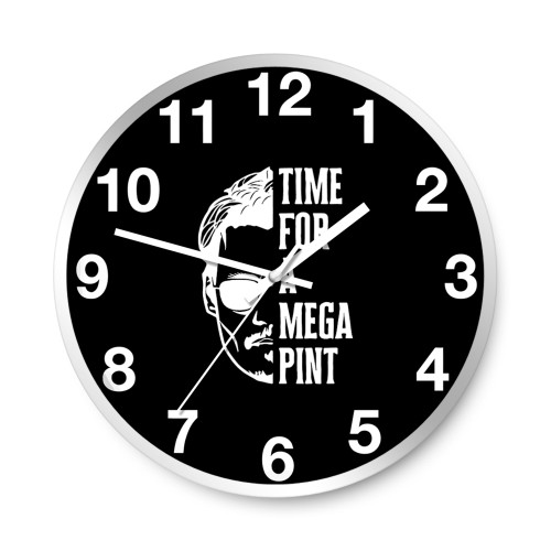Time For A Mega Pint Johnny Depp Support Wall Clocks