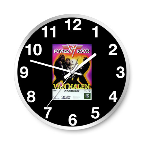 Van Halen German Concert Wall Clocks