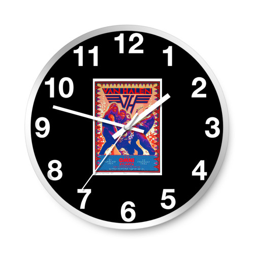 Van Halen New Artist's Tribute 1984 Tour Wall Clocks