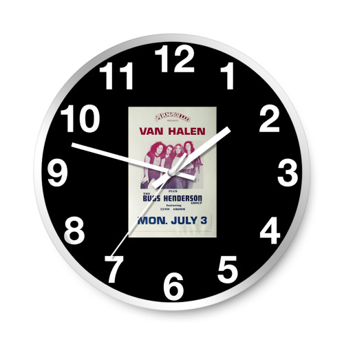 Van Halen Original Concert Wall Clocks