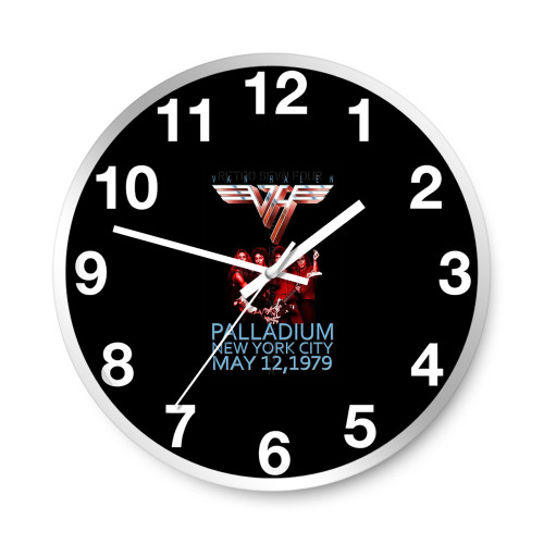 Van Halen Palladium Vintage Concert Wall Clocks