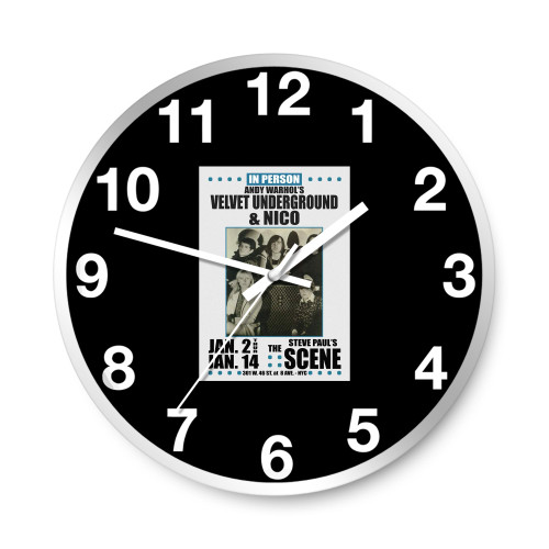 Velvet Underground Replica 1967 Concert Wall Clocks