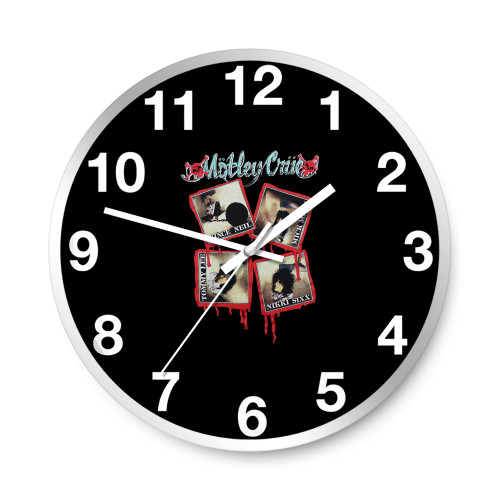 Vintage 1989 Motley Crue Kickstart My Heart Wall Clocks