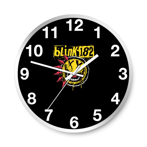 Vintage Blink-182 Punk Smiley Wall Clocks