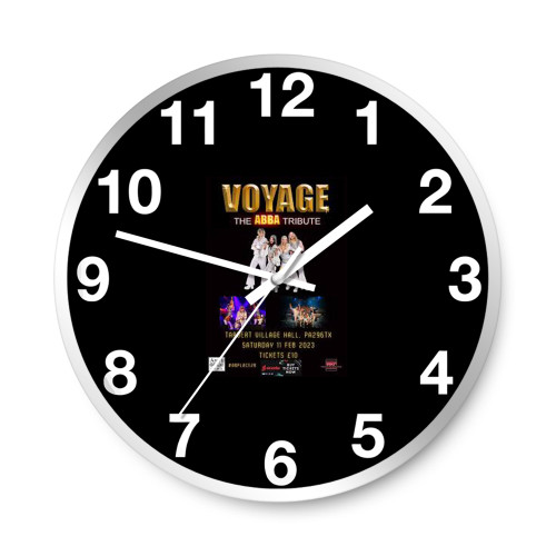 Voyage Abba Tribute Band In Tarbert Village Hall Wall Clocks