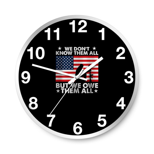 We Don't Know Them All But We Owe Them All Wall Clocks