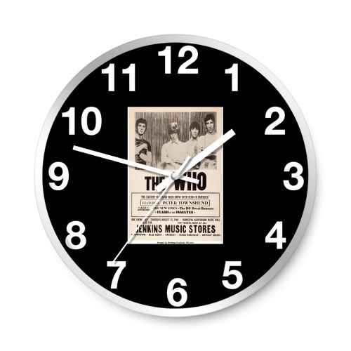 Who Municipal Auditorium Music Hall Concert Wall Clocks