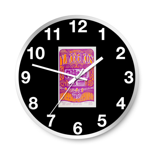 Yardbirds Santa Rosa Fairgrounds Concert Wall Clocks