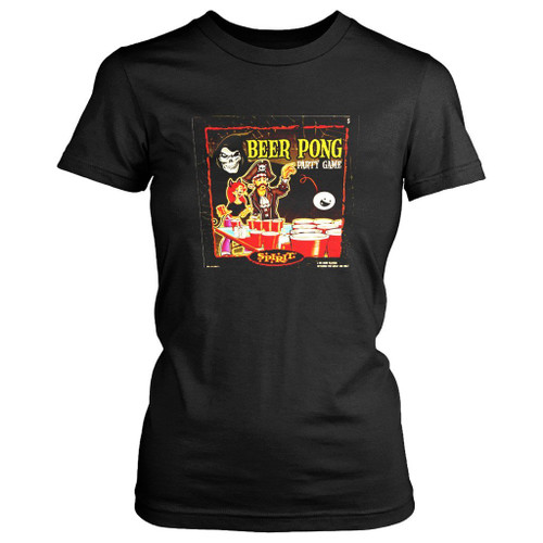 Halloween Beer Pong Party Game Women's T-Shirt Tee