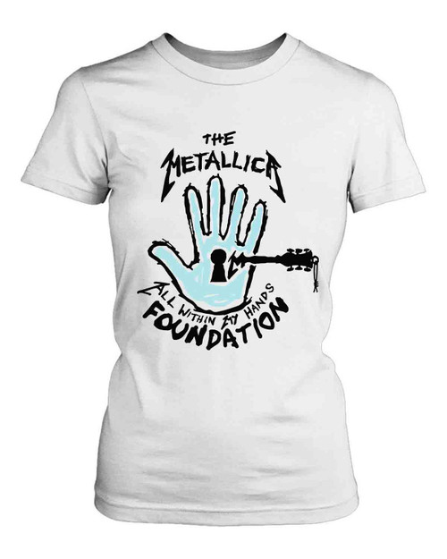 Metallica All Within My Hands Women's T-Shirt Tee Metallica All Within My Hands Women's T-Shirt Tee