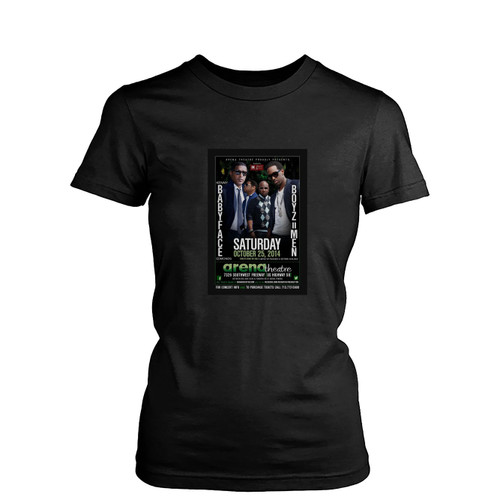 Babyface Boyz Ii Men 2014 Houston Concert Tour Womens T-Shirt Tee